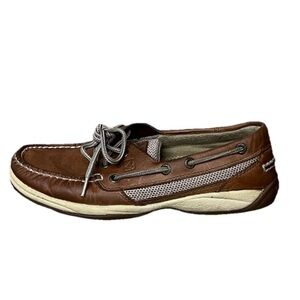 Sperry Top-Sider Intrepid 9774811 Women’s Boat Shoes 6.5M Tan Brown Leather